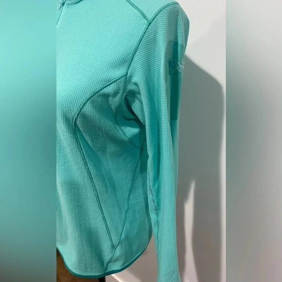 Arc'teryx Women's Delta LT Zip Neck Pullover Fleece Jacket Green Size small - Picture 3 of 8